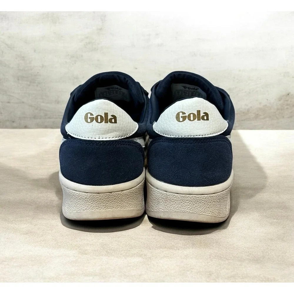 Gola Grandslam Suede Sneakers Navy White Gold Women's US 10 EU 41 Retro Trainers